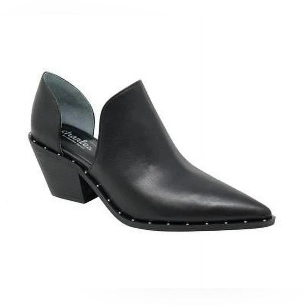 Charles By Charles David Black Mules with Chunky Heel and Cut-Out Design Size 6
